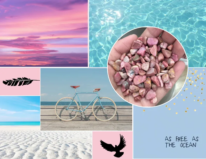 8.5:11 Horizontal Mood Board Template