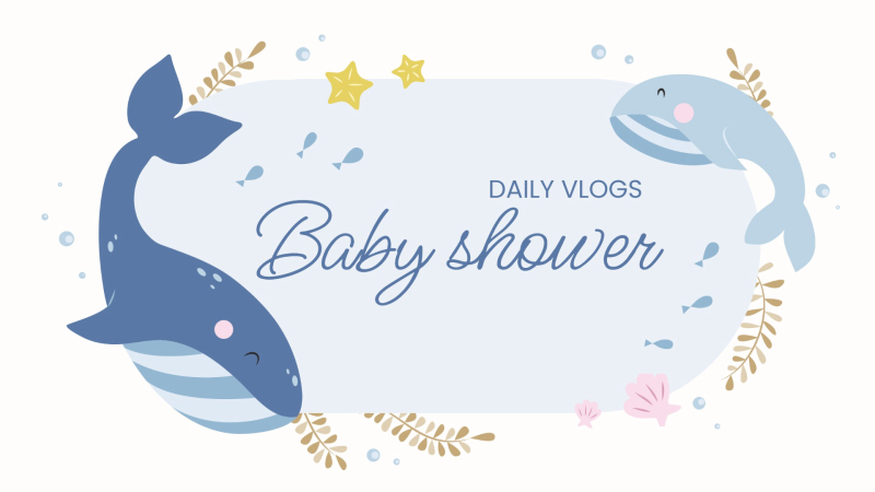 Adorable Underwater-Themed Baby Shower Invitation Template