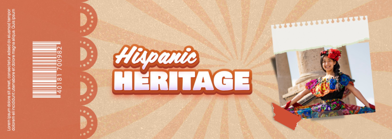 Artistic Hispanic Heritage Celebration Template with Vibrant Colors