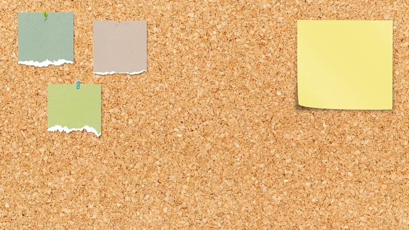 Bulletin Board Zoom Virtual Background Template