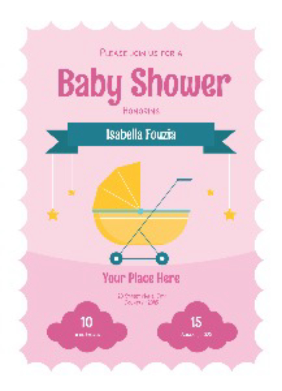 Charming Baby Shower Invitation Template