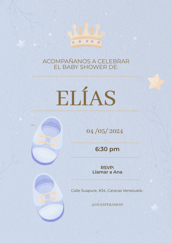 Charming Baby Shower Invitation Template