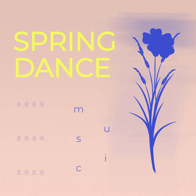Delightful Spring Dance Invitation Template with Floral Design