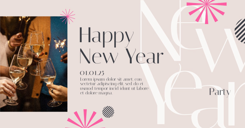 Elegant New Year's Eve Party Invitation Template