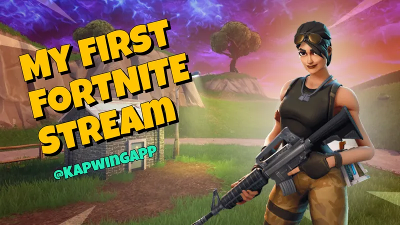 16:9 Fortnite Thumbnail Template #1